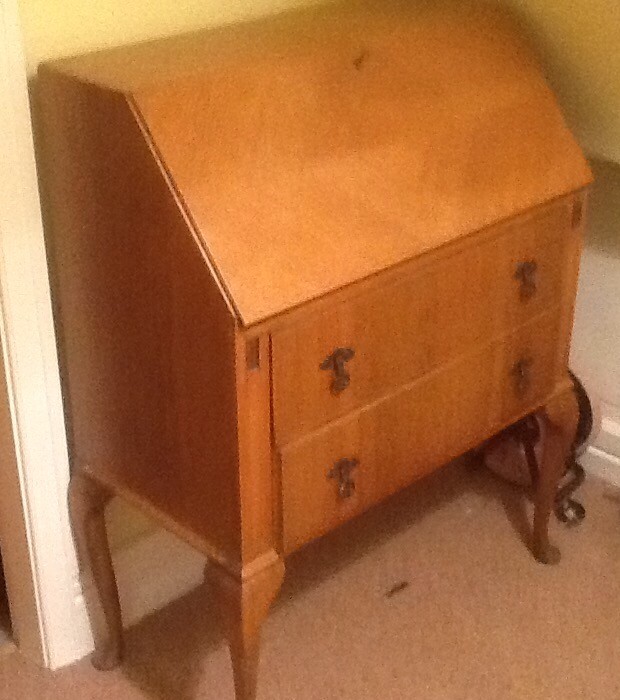 Lovely 1930s Vintage Bureau Writing Desk In Ryton Tyne And Wear