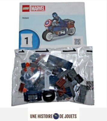 Lego MARVEL Figurine Captain America et sa moto Neuf ( ref:L92 )