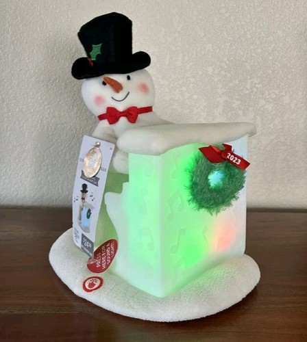 Hallmark 2023 Singing/Piano Playing 20th Anniversary Snowman Plush