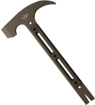 Halfbreed Blades Rhino Rescue 6.5'' Bohler K110 D2 Tool Steel Axe Head Head G10