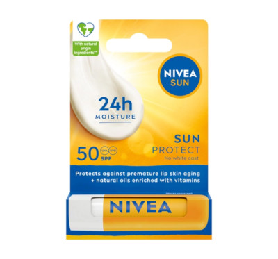 NIVEA SUN Protect moisturizing lip balm/ chapstick SPF 50 -1ct. FREE SHIPPING