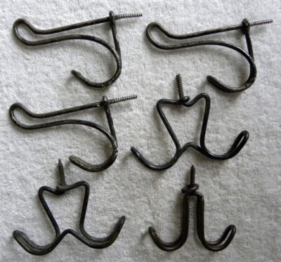 44 Pc Assorted Sizes Handy Hooks Cup Hooks,square Hooks/& Screw Eye Hooks.