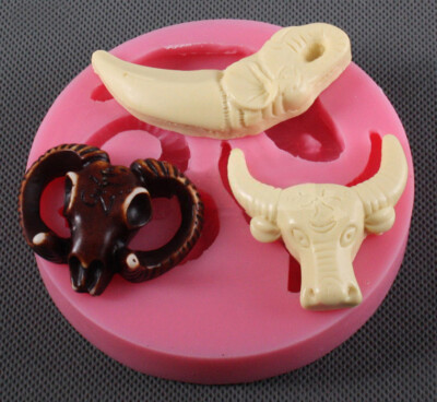 Baking Mould Skull Head Silicone Mold Cake Decoration Tools Forma de Silicone