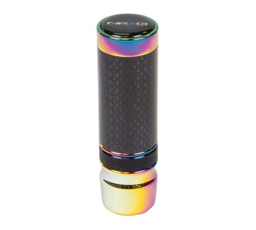 NRG SLIMBOY CARBON FIBER NEO CHROME ADJUSTABLE SHIFT KNOB 10X1.5MM CIVIC INTEGRA