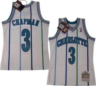 New 1988-89 Rex Chapman #3 Hornets Mens Mitchell & Ness Swingman Jersey $130