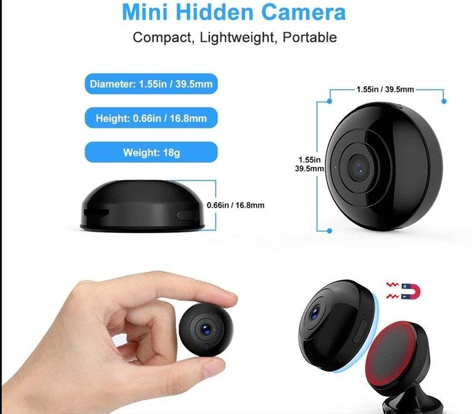 Smart Mini Spy Wireless WiFi Camera Home Security 1080P HD Night Cam - Image 15