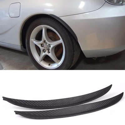 1 Pair 13'' Carbon Wrap Wide Body Fender Flares Lip For Mini Wheel Wall Panel