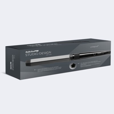 BABYLISS PRO LEANDRO STUDIO DESIGNS CRIMPCURL 1 1/4 TEXTURE CRIMPER CURLING IRON