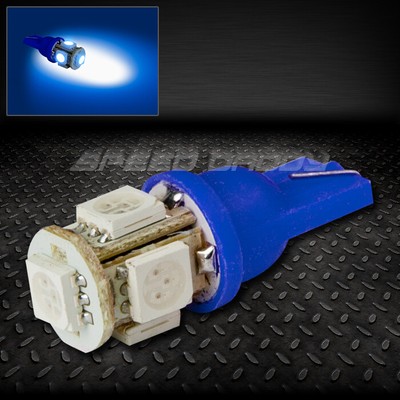 5SMD 5 5050 SMD LED T10 W5W 194 360 СИНИЙ АВТОМОБИЛЬНЫЙ ВНУТРЕННИЙ КУПОЛ КЛИНОВИДНОЙ ЛАМПОЧКИ