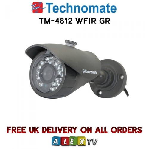 Technomate Weatherproof CCTV Security TVline Camera TM-4812 WFIR GR