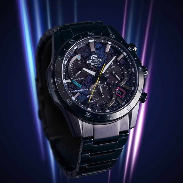 Pre-owned Casio Edifice Series Efs-s580cp-1avuprc Solar Chronograph Watch