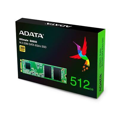 ADATA Ultimate SU650 M.2 512GB SATA III 550 MB/s SSD (ASU650NS38-512GT-C)