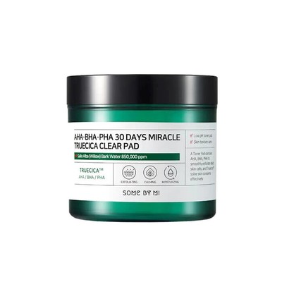 Some By Mi AHA BHA PHA 30 DAYS MIRACLE TRUECICA CLEAR PAD 70 Pads/ 125ml Korea