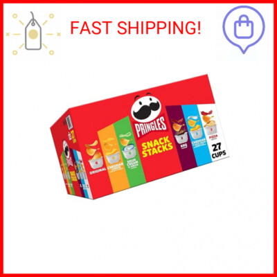 Pringles Potato Crisps Chips, Snack Stacks, Lunch Snacks, Office and Kids Snacks