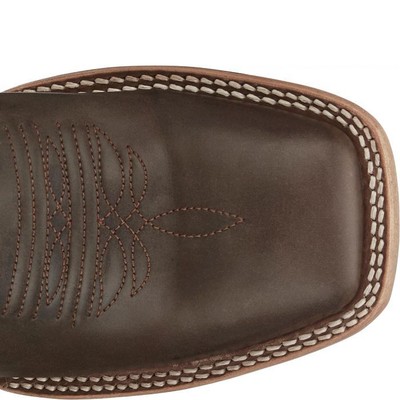 Pre-owned Justin Boots Justin Men's Gr8016 Dillon 11" Dark Espresso (brown) Square Toe Western Boots