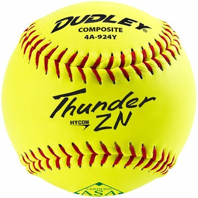 Dudley Thunder ZN Stadium Stamp 12″ USSSA 47//450 Slowpitch Softball 1 Dozen