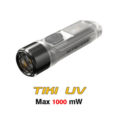 NiteCore TIKI UV 1000 mW USB Rechargeable Keychain Flashlight Torch