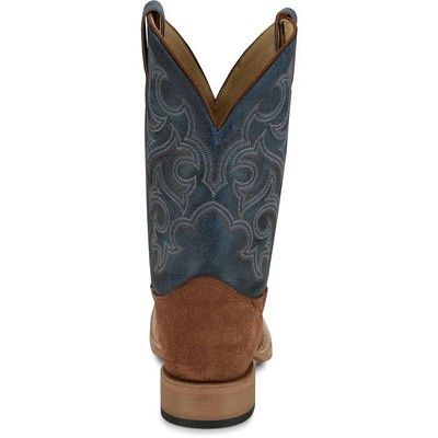JUSTIN BOOTS JUSTIN MEN'S BR385 FERGUS 11" GOLDEN OAK (BROWN) MEDIUM SQUARE TOE WESTERN BOOTS