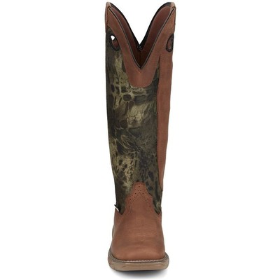 JUSTIN BOOTS JUSTIN WOMEN'S SE4361 RUSH STRIKE 17" RUSSETT (BROWN) SNAKE RESISTING WORK BOOTS