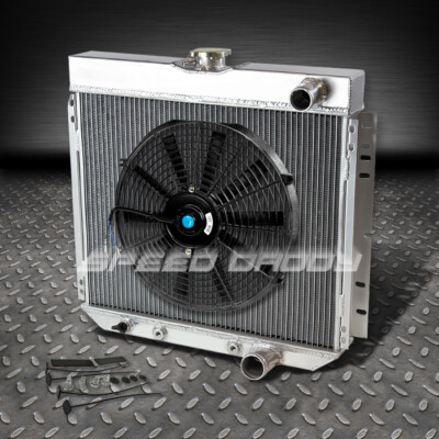 3-РЯДНЫЙ/ТРЕХЖИЛЬНЫЙ АЛЮМИНИЕВЫЙ ГОНОЧНЫЙ РАДИАТОР+ 14 ВЕНТИЛЯТОРОВ 67-69 FORD MUSTANG/TORINO/LTD V8