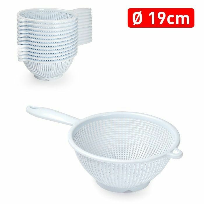 Scolapasta Colino Setaccio Rotondo In Plastica Diametro 19cm Con Manico hmj