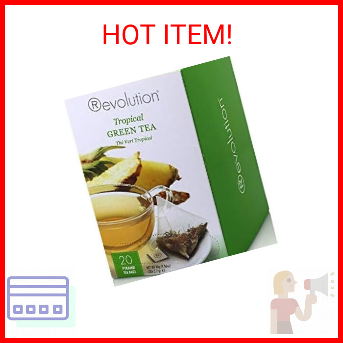 - Mesh Infuser Full Leaf Tea - Tropical Green Tea - 20 Bags