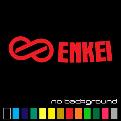 (2x) Enkei Wheel Logo Die-cut Stickers Decals (Colors to Choose) GTC01 RPF1 PF01
