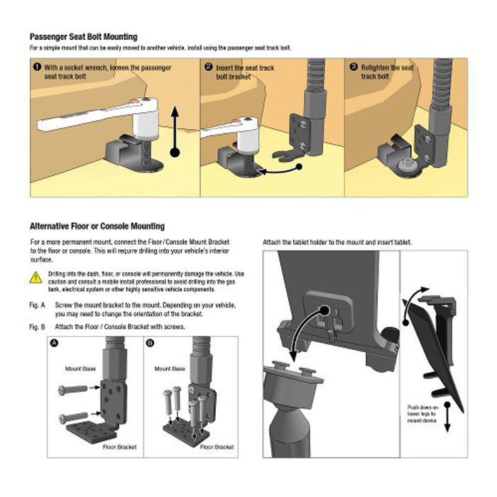 Floor brackets. Кронштейн mounting system for tablet pc. floor mount socket. console for floor mounting model 404. permanent mount a/f screw.