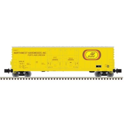 Atlas ~ Z Scale ~ Northwest Hardwoods ~ 53' Evans Door Box Car ~ 75000007