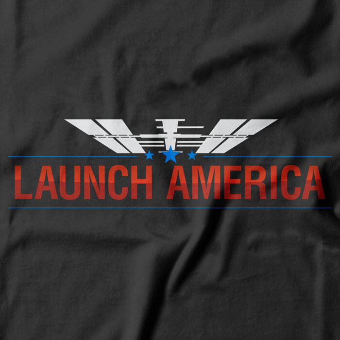 LAUNCH AMERICA Spacex T-Shirt Mission Crew Dragon Demo-2 NASA