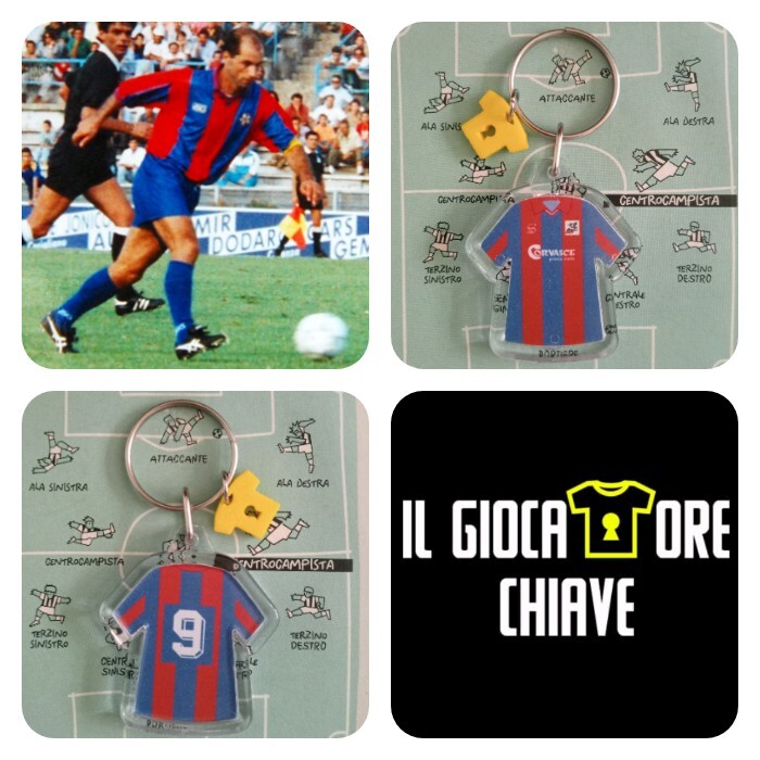 Il Giocatore Chiave.Portachiavi, Maglia Cosenza Gigi Marulla 1990/91.