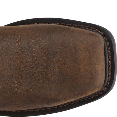 JUSTIN BOOTS JUSTIN MEN'S WK2112 PECAN/BROWN ELECTRICAL HAZARD STEEL TOE WATERPROOF BOOTS
