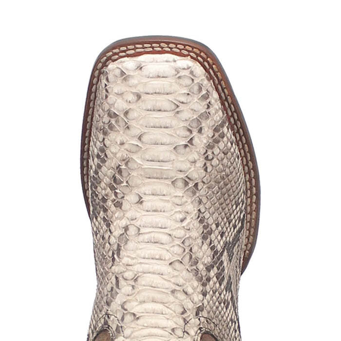 Pre-owned Dan Post Men's Brutus Python Boot Dp4917 In Natural/brown