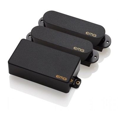 EMG SA/SA/89 HSS Pickup Set w/ Humbucker & 2 Single Coil Active Pickups, Black