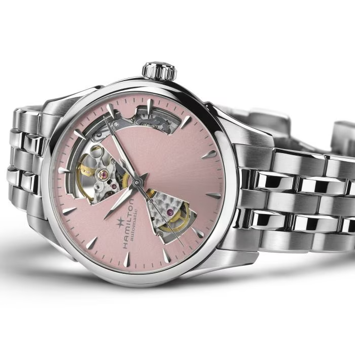 Pre-owned Hamilton H32215170 Jazzmaster Open Heart Lady Auto In Box With Tags