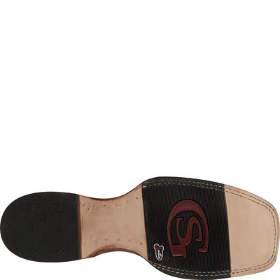 JUSTIN BOOTS JUSTIN MEN'S GR5706 HAGGARD 11" CAIMAN TAN SQUARE TOE WESTERN MID-CALF BOOTS