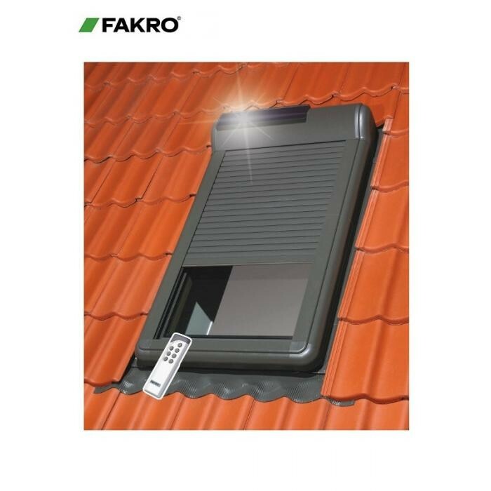 Fakro Außenrollladen ARZ Solar 102  05 = 78x98, Dachfenster Rollladen mit FB