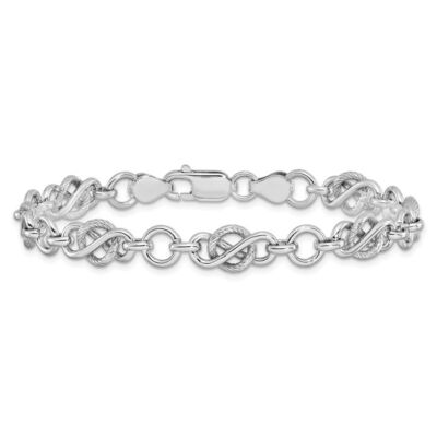 ★HARANG★ Silver Chain Bracelet 925Sterling Silver New Dragon Head Men's Chain Bracelet 5MM