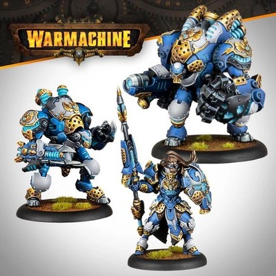 Warmachine Cygnar Storm Legion Battlegroup Box Captain Athena Miniatures New