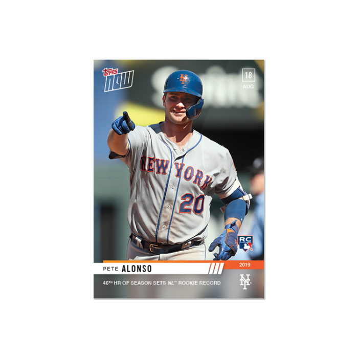 【オレンジパラレル 2/5】ピート・アロンソ topps now サヨナラHR オレンジパラレル 2/5】ピート・アロンソ topps now サヨナラHR