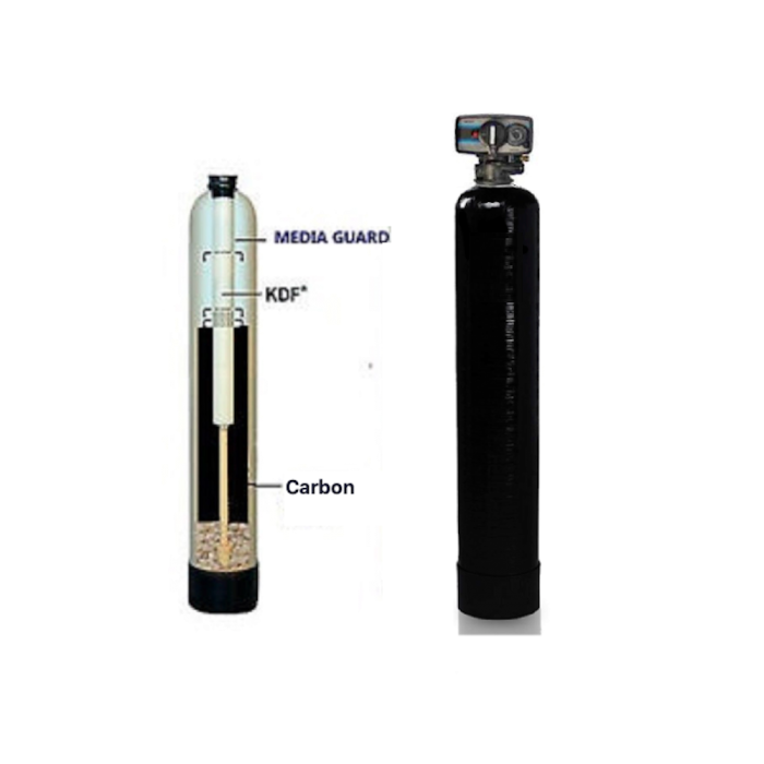 WHOLE HOUSE WATER FILTRATION SYSTEM | 2 cu ft Catalytic Carbon + KDF85-5600-SXT
