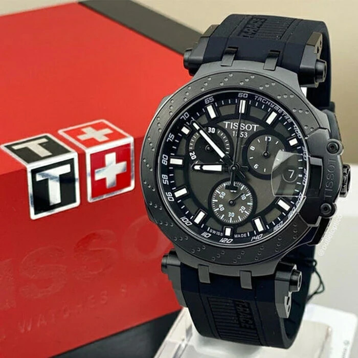 Pre-owned Tissot T-race T115.417.37.061.03 Sport Chronograph Men's Watch