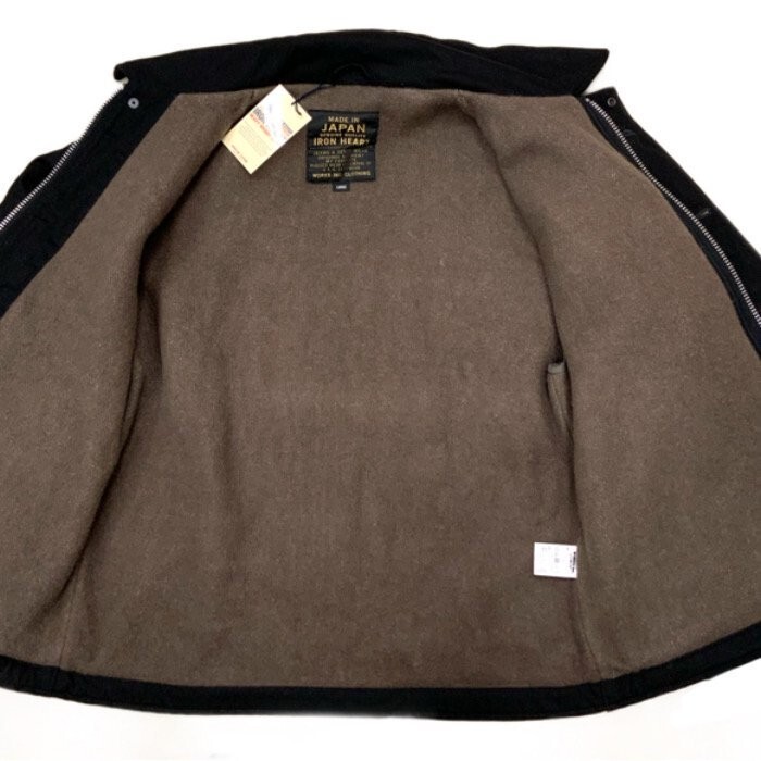 IRON HEART IRON HEART IHM-39 MILITARY SURGE A-2 TYPE DECK JACKET BLACK