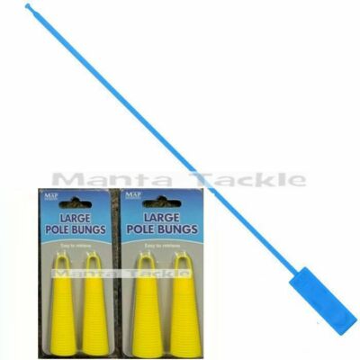 NEW 4 x Map Pole Bung Large Power Top Kit Poles Elastic 14 - 20 + Extractor Rod