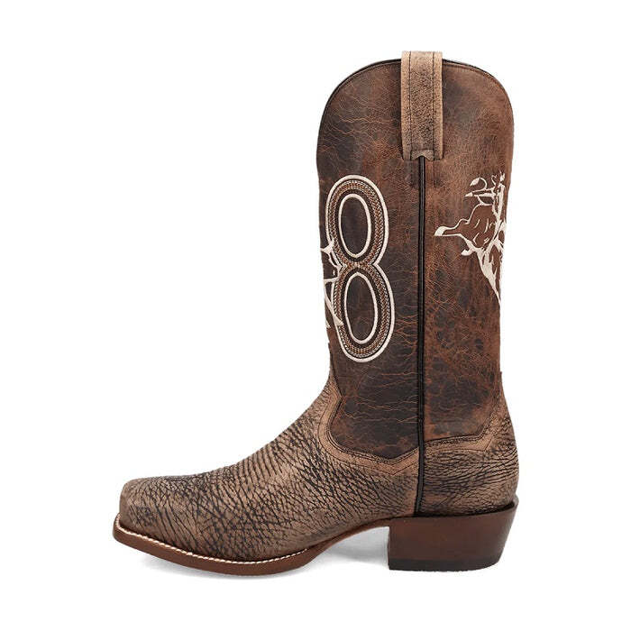 Pre-owned Dan Post "the Dirt Show" Bison Leather Boot Dp5037 In Brown