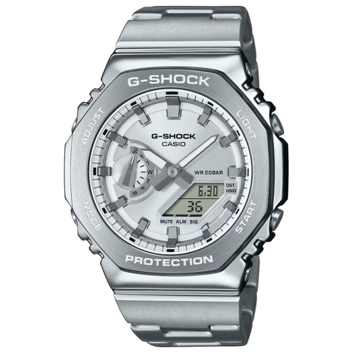 Pre-owned Casio G-shock Gm-2110d-7a Pointer Digital Dual Display【shipping From Taiwan】