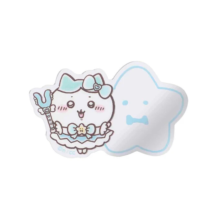 Chiikawa market оригинальная волшебная зеркальная наклейка Chikawa Trading Mirror Sticker hachiware