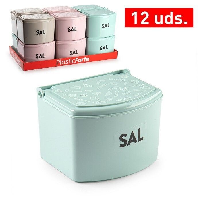 Set 12 Pezzi Contenitore Sale Con Coperchio Saliera hmj