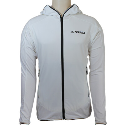 Adidas Skyclimb Terrex weiß Herren Sportswear Fleece Kapuzenjacke NEU