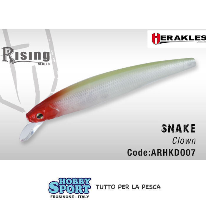 ARTIFICIALE  SNAKE 95SP Col. CLOWN  9 gr SUSPENDING  x  SPIGOLA 95 mm HERAKLES